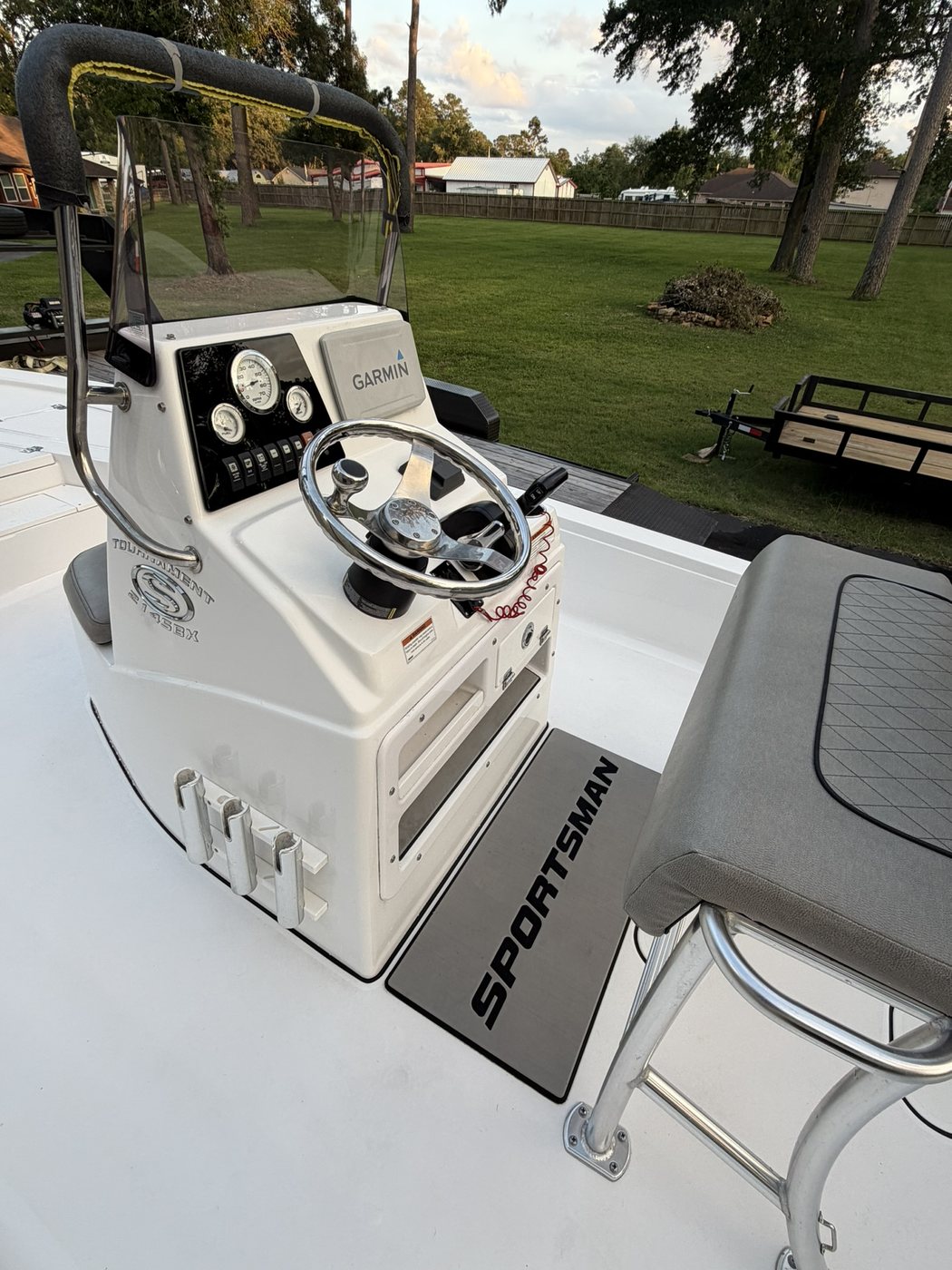 Helm closeup with Garmin